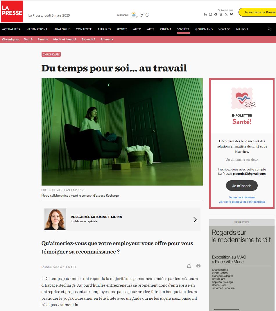 LA Presse mars 2025